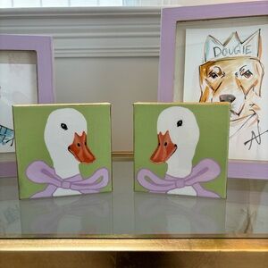 Hand-Painted Acrylic Spring Ducklings BY ME!
